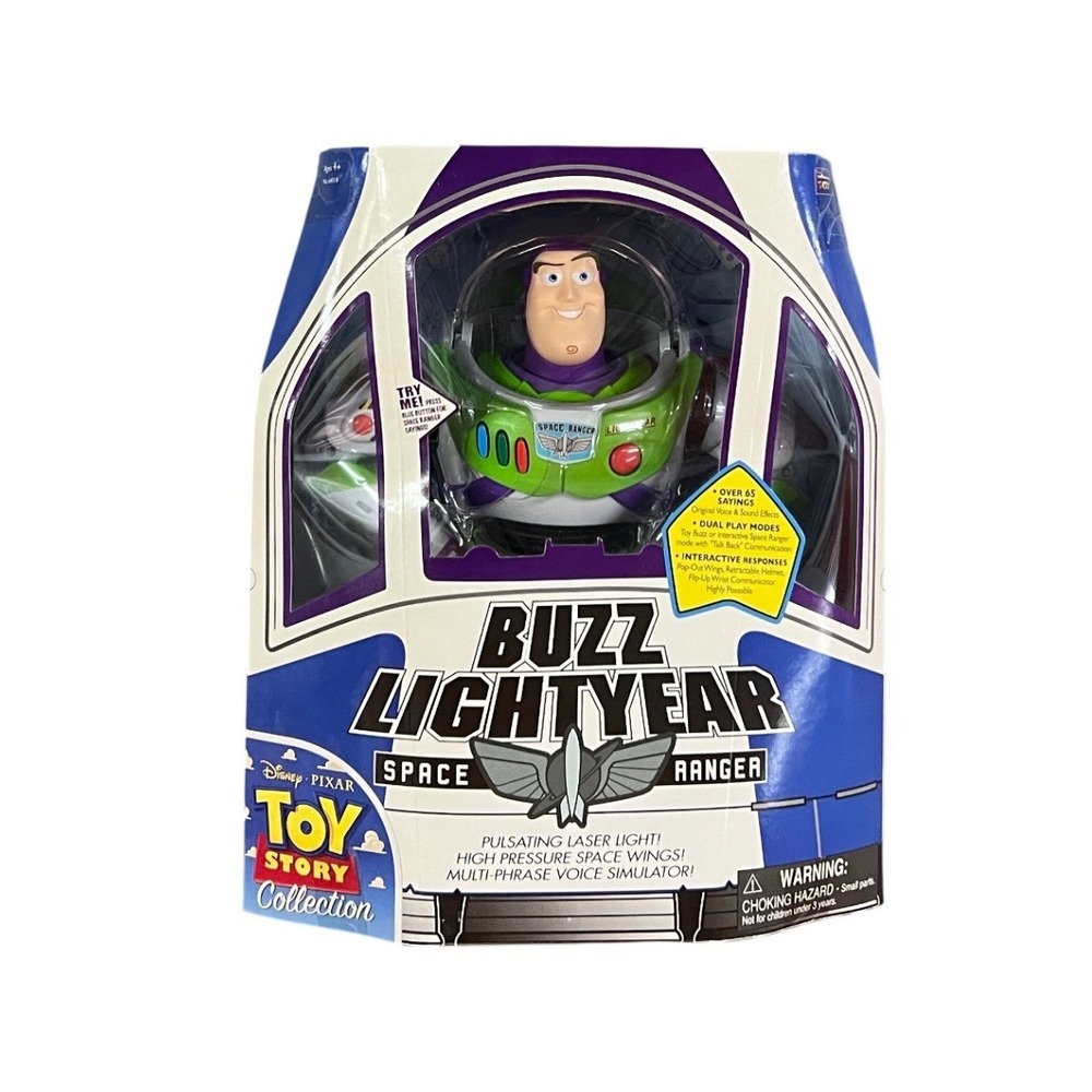 Buzz Lightyear Talking Action Figure Disney Toy Story Collection Thinkway 64011